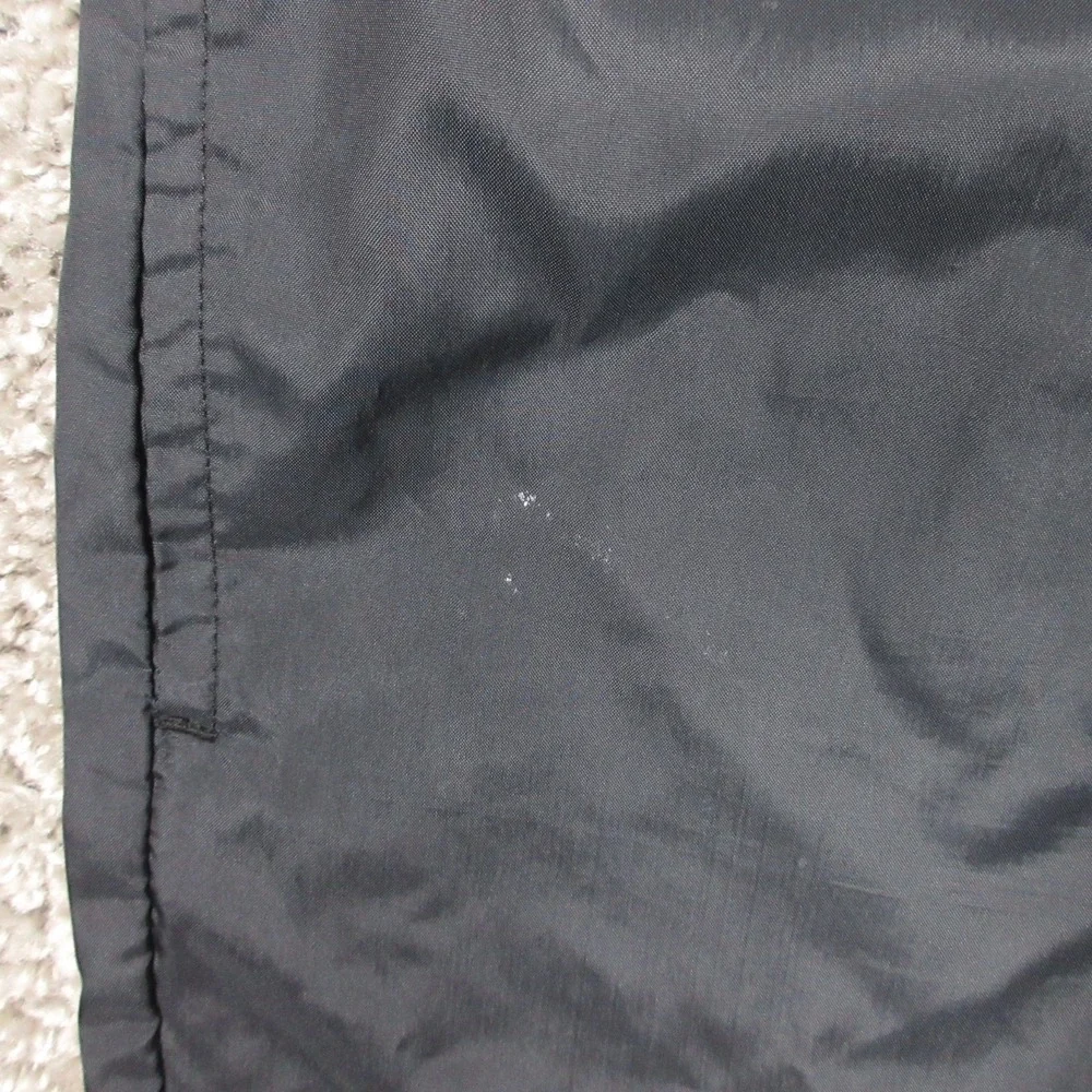 Vintage Nike Track Pants Boys XL Black Windbreaker Ankle Zip Warmup Running 90s